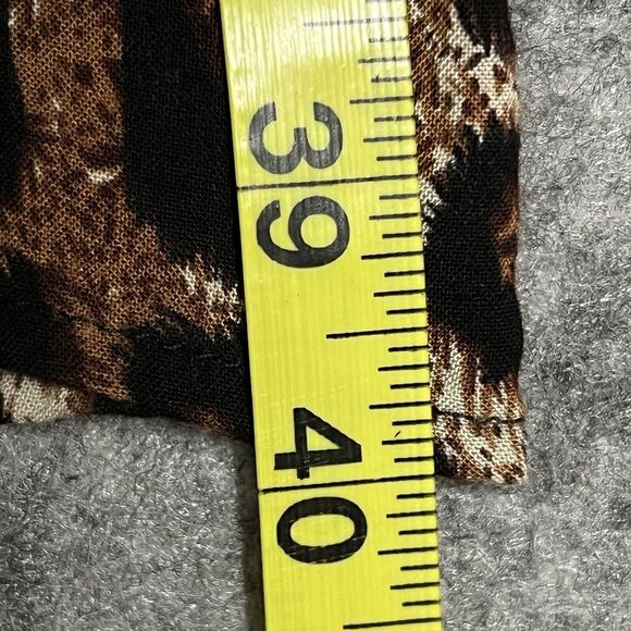 TOXIK3 Leopard Print Maxi Skirt Women's 1X Multi Elastic Waist Long - Picture 9 of 14